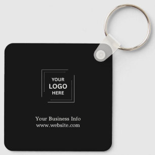 Porte-clés Minimaliste Moderne Noir Promotion Commerciale 