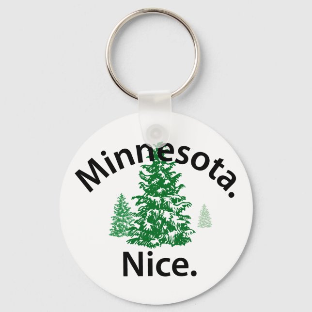 Porte-clés Minnesota Nice.  Period! (black text) (Recto)