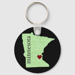 Porte-clés Minnesota Porte - clé avec coeur