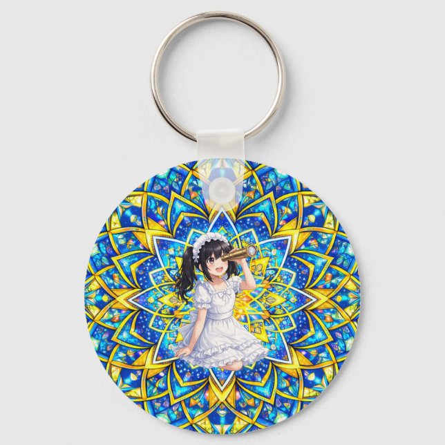 Porte-clés Mirabella dans le Cercle de Couleurs – Mandala  (Recto)