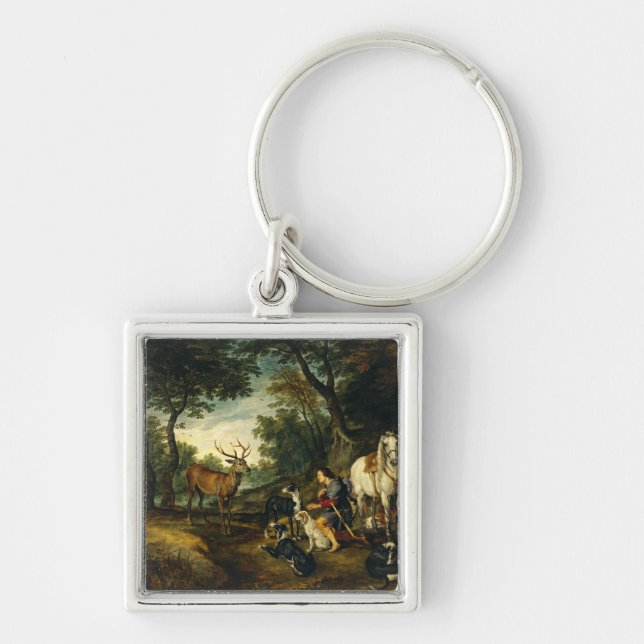 Porte-clés Miracle de Saint Hubert par Pierre Paul Rubens  (Devant)