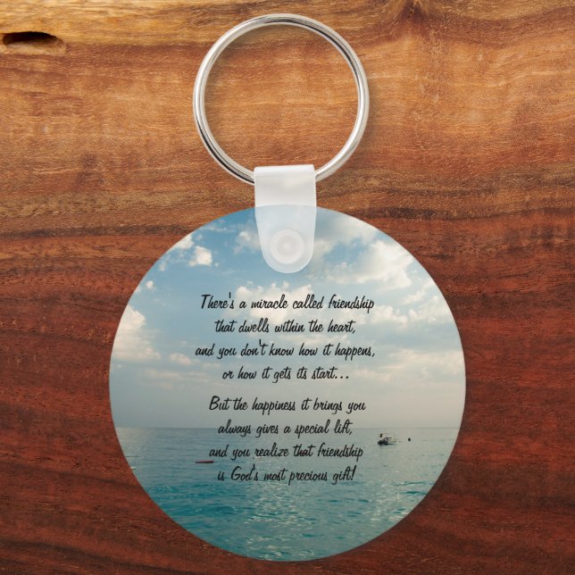 Porte-clés Miracle Of Friendship Poem Porte - clé (Recto)
