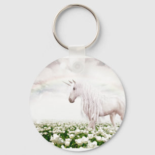 Porte-clés Miroir compact Fleurs