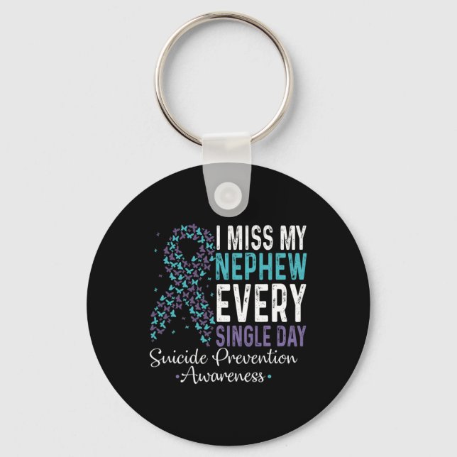 Porte-clés Miss My Nephew Tous Les Jours Prévention Du Suicid (Recto)