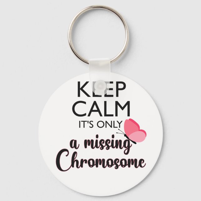 Porte-clés Missing Chromosome Turner syndrome awareness (Recto)