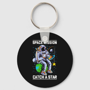 Porte-clés Mission spatiale astronaute Attraper une étoile