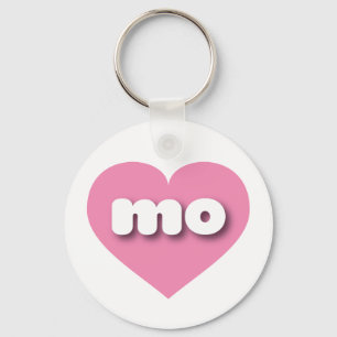 Porte-clés Missouri coeur rose - J'aime mo
