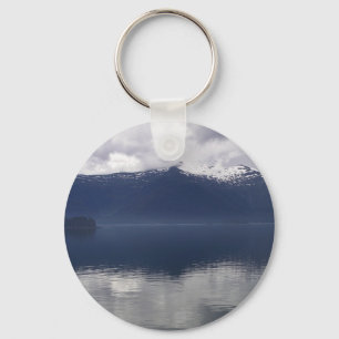 Porte-clés Misty Alaskan Sea dans les tons bleu