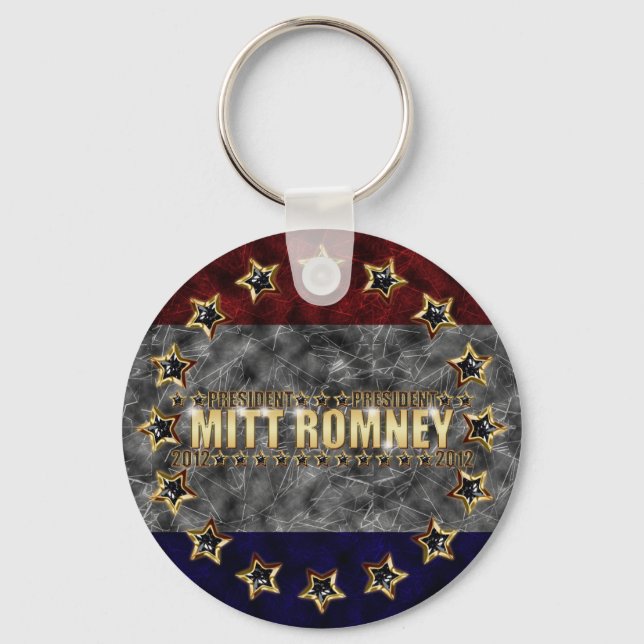 Porte-clés Mitt Romney Stars and Stripes. (Recto)
