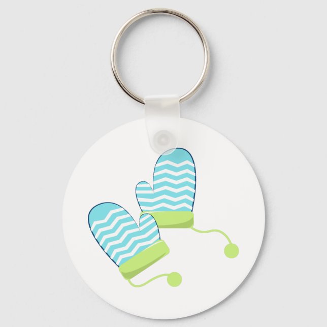 Porte-clés Mittens hiver (Recto)