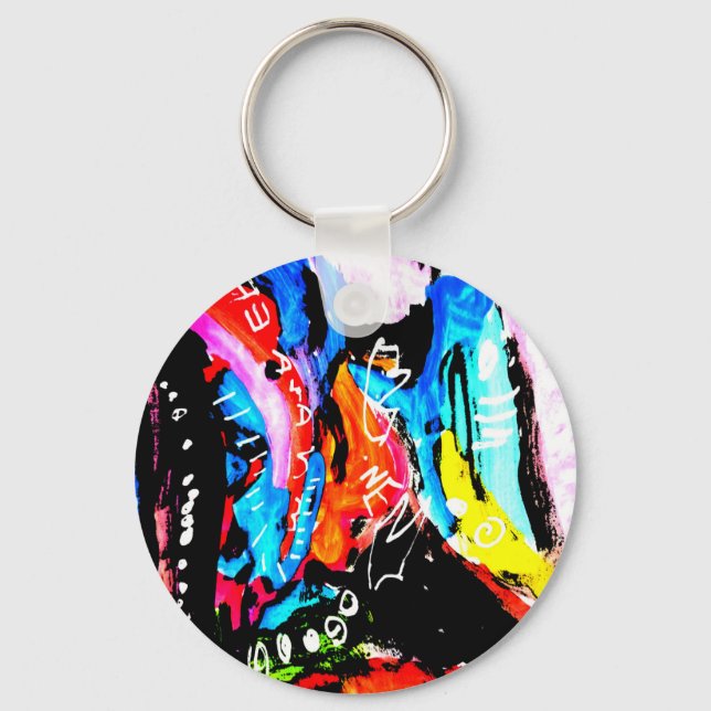 Porte-clés mixte arc-en-ciel (Recto)