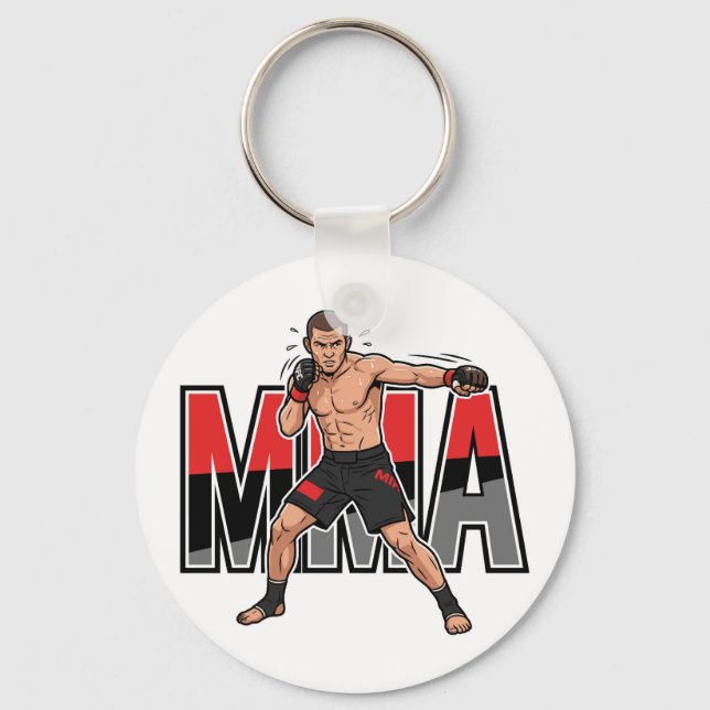 Porte-clés MMA Mixed Martial Arts Fighter Keychan (Recto)