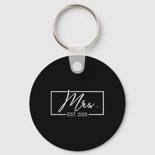 Porte-clés Mme Est. 2025 Femme Mariage Mariée, M. & ;