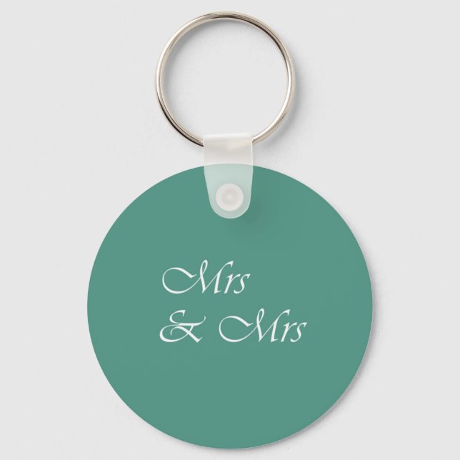 Porte-clés Mme et Mme Typographie (Recto)
