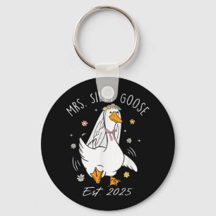 Porte-clés Mme Silly Goose Couple Correspondant Mariage Funny