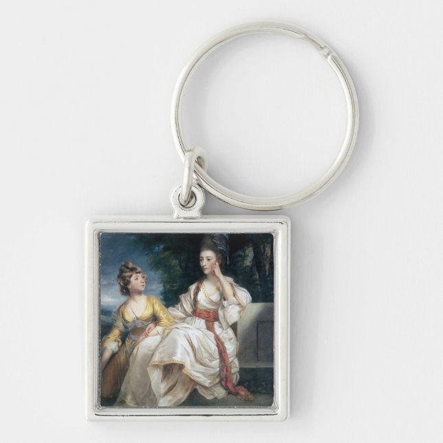 Porte-clés Mme Thrale et sa fille Hester 1777-78 (Devant)