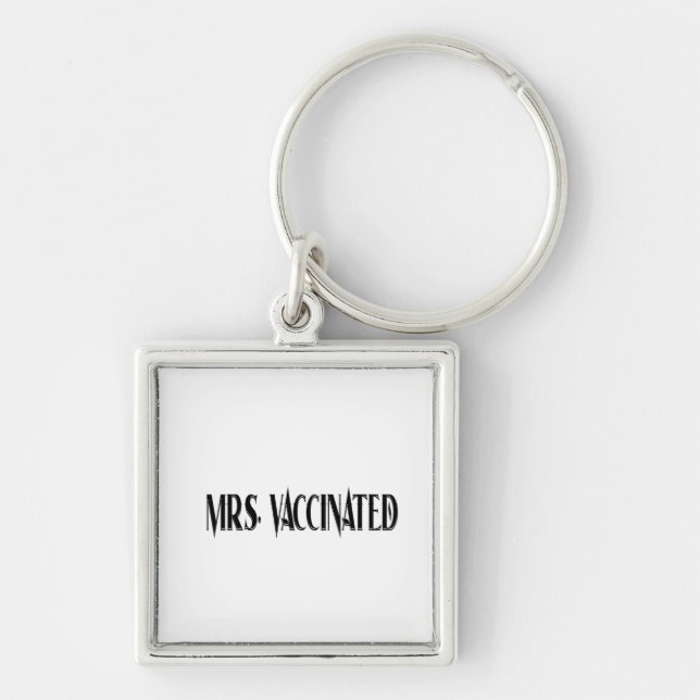 Porte-clés Mme Vaccinée (Devant)