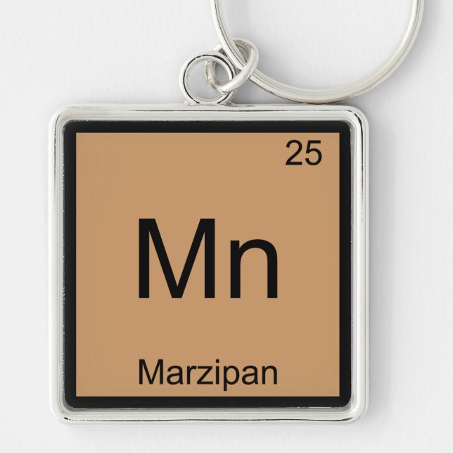 Porte-clés Mn - Marzipan Funny Chimie Élément Symbole Tee (Devant)