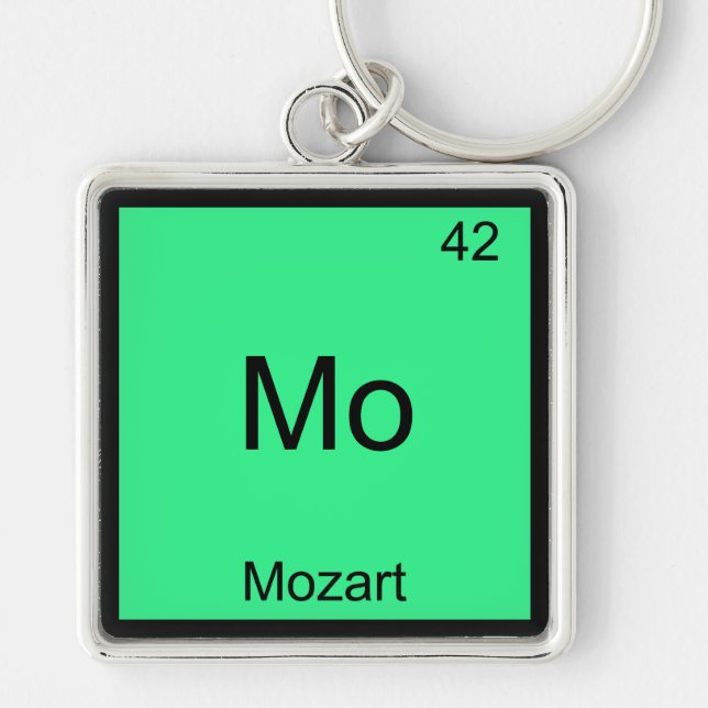 Porte-clés Mo - Mozart T-shirt Symbole d'Élément de Chimie Dr (Devant)
