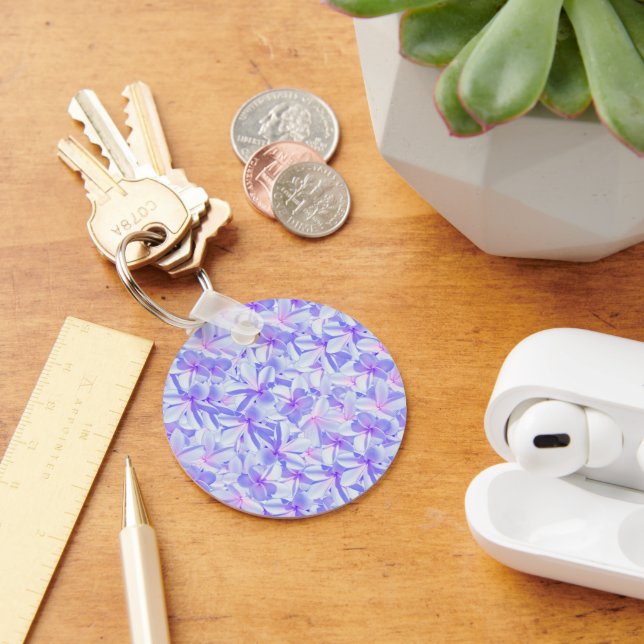 Porte-clés Moave And Pink Frangipanis, Keyring (Bureau)