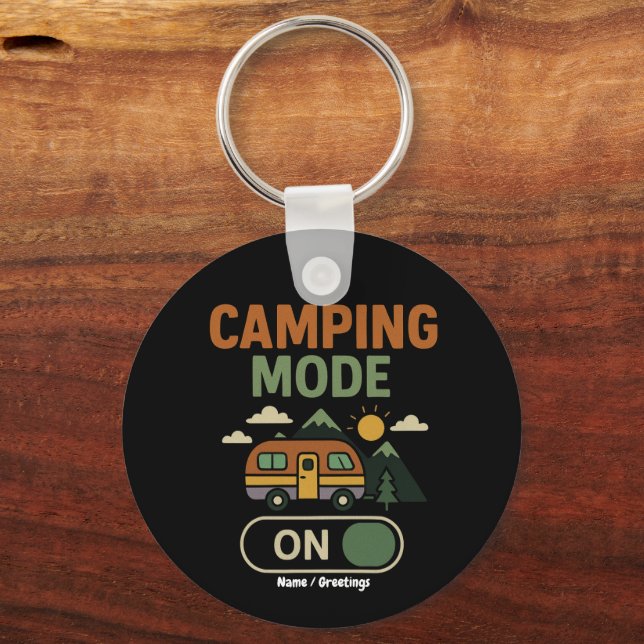 Porte-clés Mode Camping Sur Funny Nature Lover Camper Cadeau  (Recto)