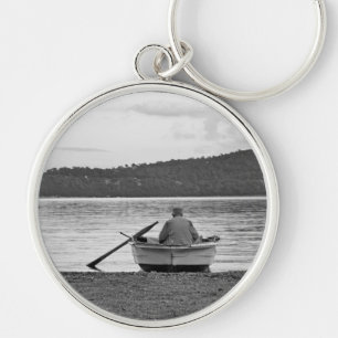 Porte-clés Mode de vie cool photo culturelle du pêcheur égéen