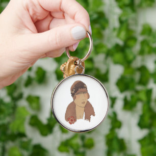 Porte-clés Mode femme casquette vintage, 2