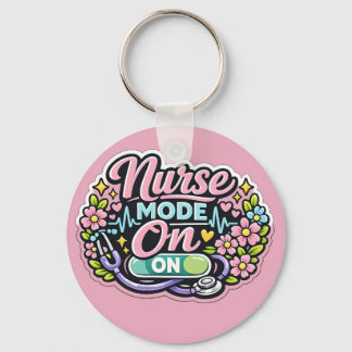 Porte-clés Mode infirmière activé Cadeau drôle pour infirmièr