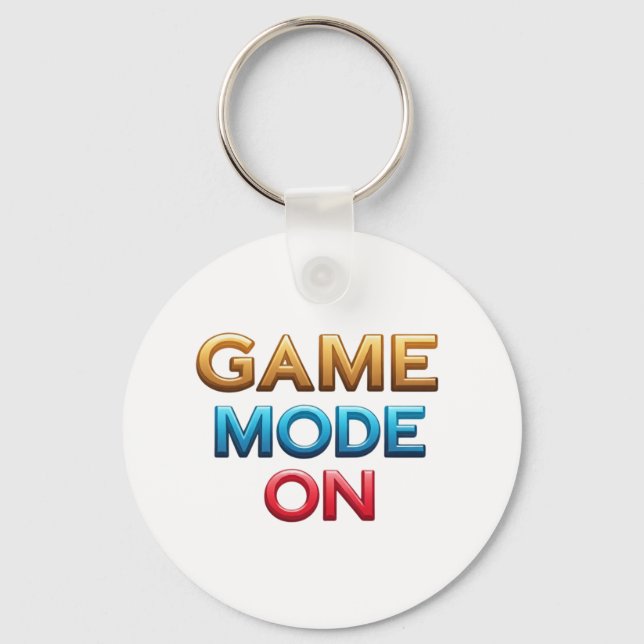 Porte-clés Mode jeu activé (Recto)
