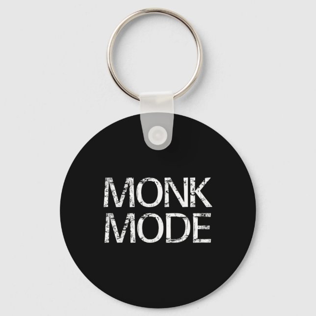 Porte-clés Mode Moine Méditation Yoga Nouveauté  (Recto)