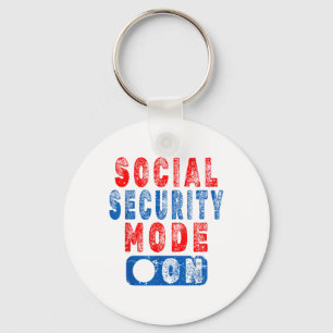 Porte-clés Mode Sécurité sociale activé - Humour citoyen âgé