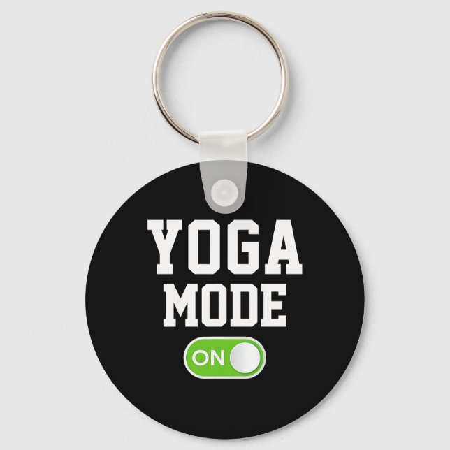 Porte-clés Mode Yoga Activé Drôle Yogini Yogi  (Recto)