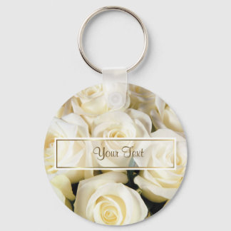 Porte-clés Modèle blanc Rose Elegance