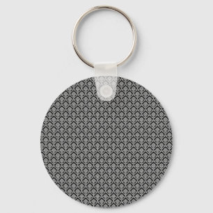 Porte-clés Modèle Damask, Damask blanc sur Arrière - plan noi