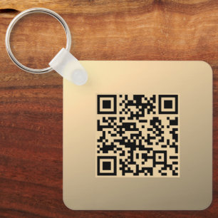 Porte-clés Modèle de code QR instantanément modifiable Faux