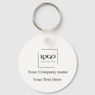 Porte-clés Modèle de logo personnalisé élégant