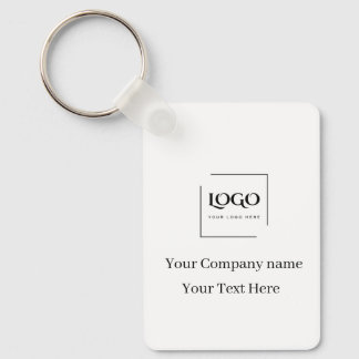 Porte-clés Modèle de logo personnalisé élégant
