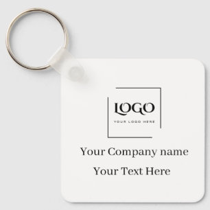 Porte-clés Modèle de logo personnalisé élégant