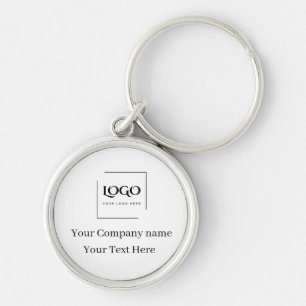 Porte-clés Modèle de logo personnalisé élégant