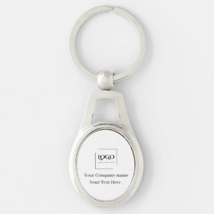 Porte-clés Modèle de logo personnalisé élégant
