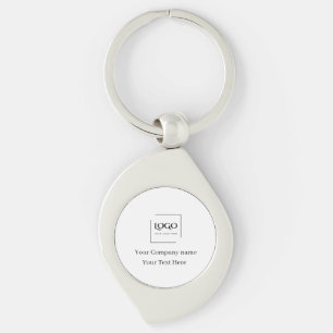 Porte-clés Modèle de logo personnalisé élégant