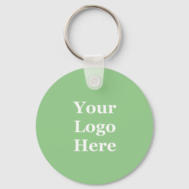Porte-clés Modèle de marque verte du logo de l'entreprise (Recto)