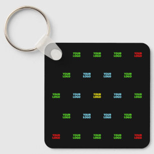 Porte-clés Modèle de motif de logo ou d'image téléchargé mode