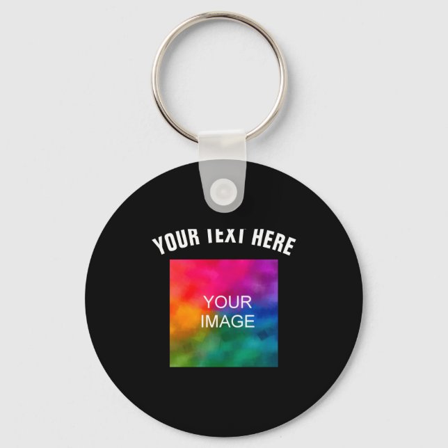Porte-clés Modèle de photo de téléchargement de texte Garçons (Recto)