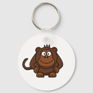 Porte-clés Modèle de singe de caricature mignon