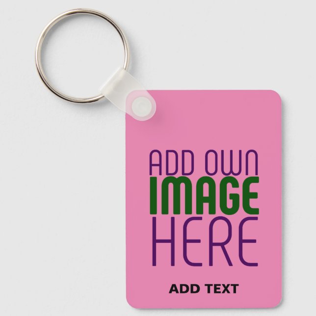 PORTE-CLÉS MODÈLE DE TEXTE D'IMAGE CHAUD MODERNE ÉDITABLE (Recto)
