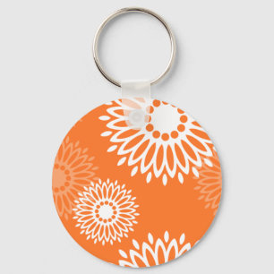 Porte-clés Modèle floral géométrique minimaliste Mandala oran