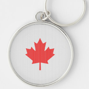Porte-clés Modèle Knit Maple Leaf Tricot Motif