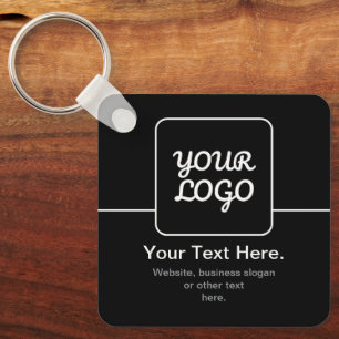 Porte-clés Modèle moderne pour votre logo Noir & Blanc