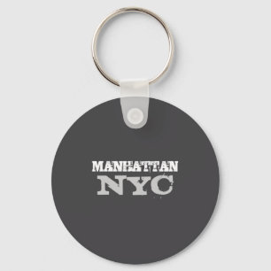 Porte-clés Modèle noir élégant de New York City Manhattan NYC
